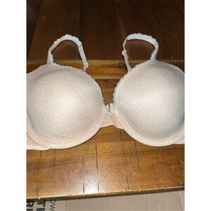 Victoria’s Secret Body By Victoria Lined Perfect Coverage Polka Dotted Bra 32D